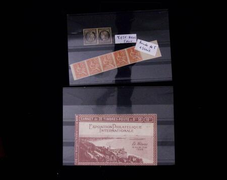 1880-2005 lot de timbres intéressants comme 10 carnets