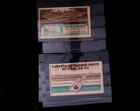 1880-2005 lot de timbres intéressants comme 10 carnets
