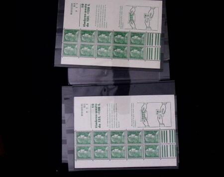 1880-2005 lot de timbres intéressants comme 10 carnets