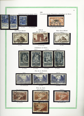1849-2005 Collection de timbres oblitérés avec beaucoup