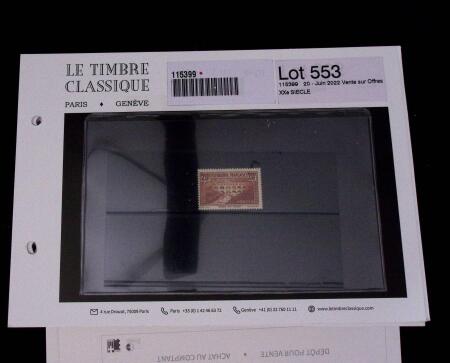 1900-1962, Sélection de timbres neufs, sur cartes