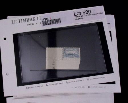 1900-1962, Sélection de timbres neufs, sur cartes