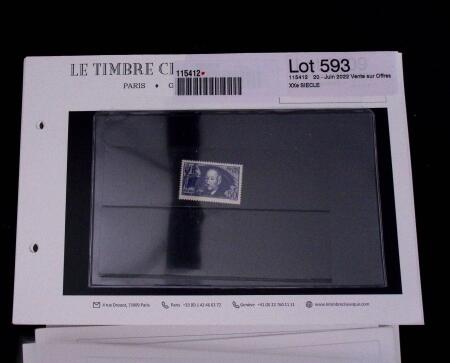 1900-1962, Sélection de timbres neufs, sur cartes