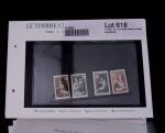 1900-1962, Sélection de timbres neufs, sur cartes