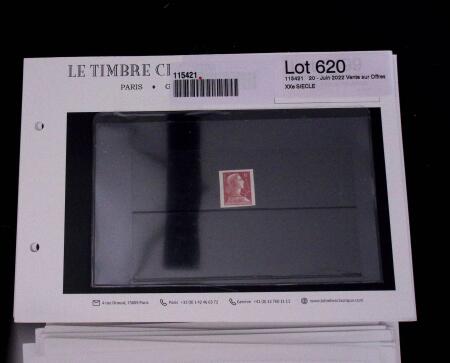 1900-1962, Sélection de timbres neufs, sur cartes