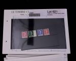1900-1962, Sélection de timbres neufs, sur cartes