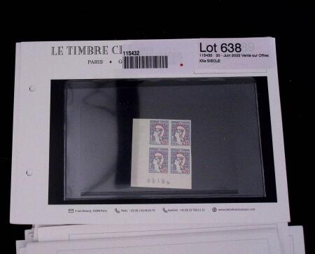1900-1962, Sélection de timbres neufs, sur cartes