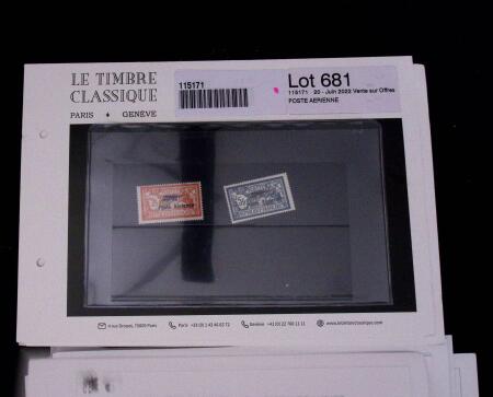 1900-1962, Sélection de timbres neufs, sur cartes