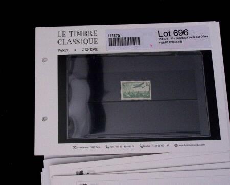 1900-1962, Sélection de timbres neufs, sur cartes