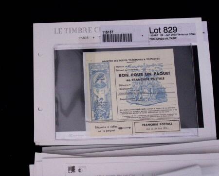 1900-1962, Sélection de timbres neufs, sur cartes