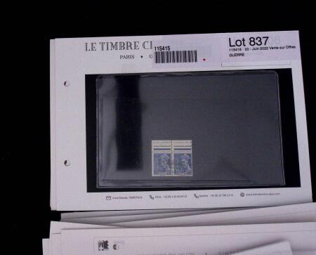 1900-1962, Sélection de timbres neufs, sur cartes