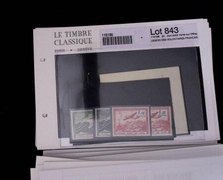 1900-1962, Sélection de timbres neufs, sur cartes