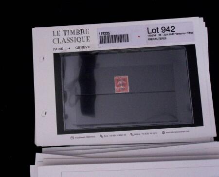 1900-1962, Sélection de timbres neufs, sur cartes