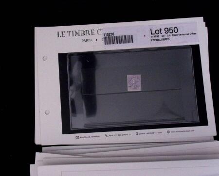 1900-1962, Sélection de timbres neufs, sur cartes