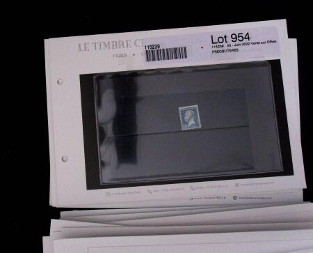 1900-1962, Sélection de timbres neufs, sur cartes