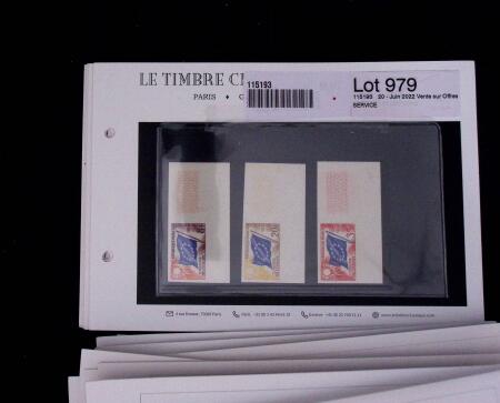 1900-1962, Sélection de timbres neufs, sur cartes