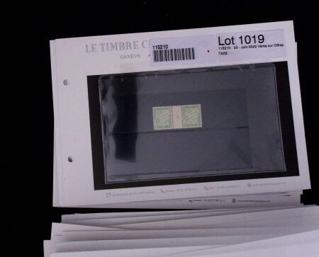 1900-1962, Sélection de timbres neufs, sur cartes