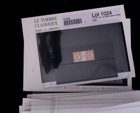 1900-1962, Sélection de timbres neufs, sur cartes