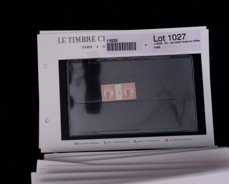 1900-1962, Sélection de timbres neufs, sur cartes