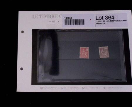 1900-1962, Sélection de timbres neufs, sur cartes
