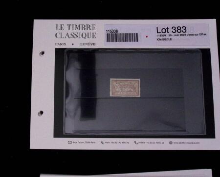 1900-1962, Sélection de timbres neufs, sur cartes