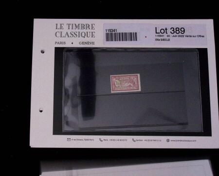1900-1962, Sélection de timbres neufs, sur cartes