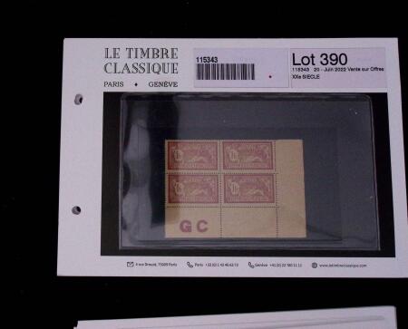 1900-1962, Sélection de timbres neufs, sur cartes