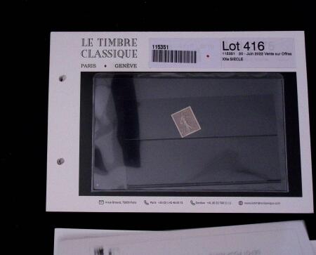 1900-1962, Sélection de timbres neufs, sur cartes
