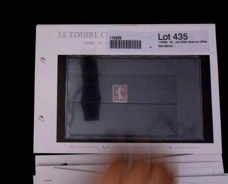 1900-1962, Sélection de timbres neufs, sur cartes