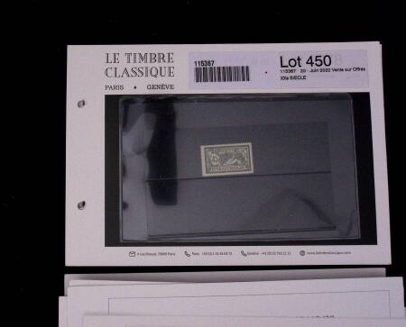 1900-1962, Sélection de timbres neufs, sur cartes