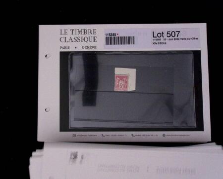 1900-1962, Sélection de timbres neufs, sur cartes