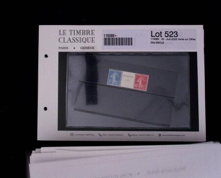 1900-1962, Sélection de timbres neufs, sur cartes