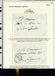 DEPARTEMENT CONQUIS 1797-1814, Collection de 20 lettres
