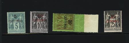 Sélection de timbres du MAROC français dont n°29a,