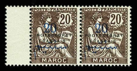 Sélection de timbres du MAROC français dont n°29a,