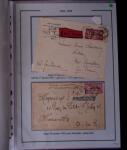 1919-1956, Collection sur pages de 113 plis en 3 classeurs,