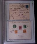 1919-1956, Collection sur pages de 113 plis en 3 classeurs,