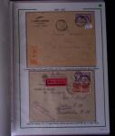 1919-1956, Collection sur pages de 113 plis en 3 classeurs,