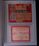 1919-1956, Collection sur pages de 113 plis en 3 classeurs,
