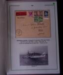 1919-1956, Collection sur pages de 113 plis en 3 classeurs,