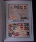 1919-1956, Collection sur pages de 113 plis en 3 classeurs,