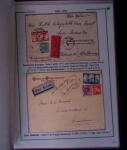1919-1956, Collection sur pages de 113 plis en 3 classeurs,