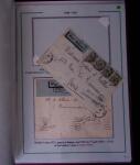 1919-1956, Collection sur pages de 113 plis en 3 classeurs,
