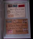 1919-1956, Collection sur pages de 113 plis en 3 classeurs,