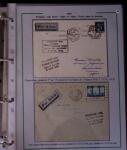 1919-1956, Collection sur pages de 113 plis en 3 classeurs,