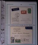 1919-1956, Collection sur pages de 113 plis en 3 classeurs,
