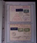 1919-1956, Collection sur pages de 113 plis en 3 classeurs,