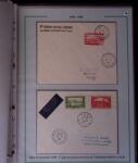1919-1956, Collection sur pages de 113 plis en 3 classeurs,