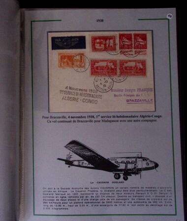 1919-1956, Collection sur pages de 113 plis en 3 classeurs,