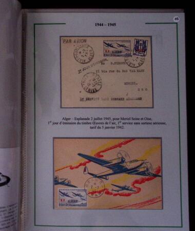 1919-1956, Collection sur pages de 113 plis en 3 classeurs,